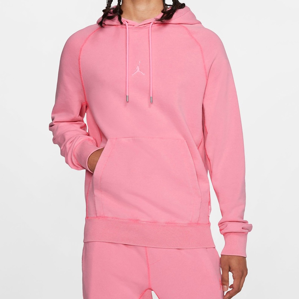 Nike Jordan Wings Fleece Pullover Hoodie Digital Pink